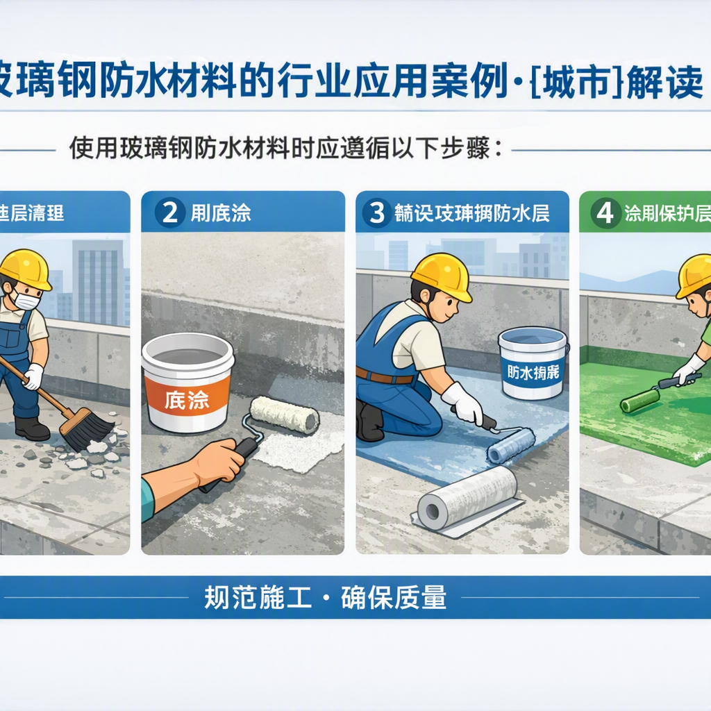 玻璃钢防水材料的行业应用案例,九江解读